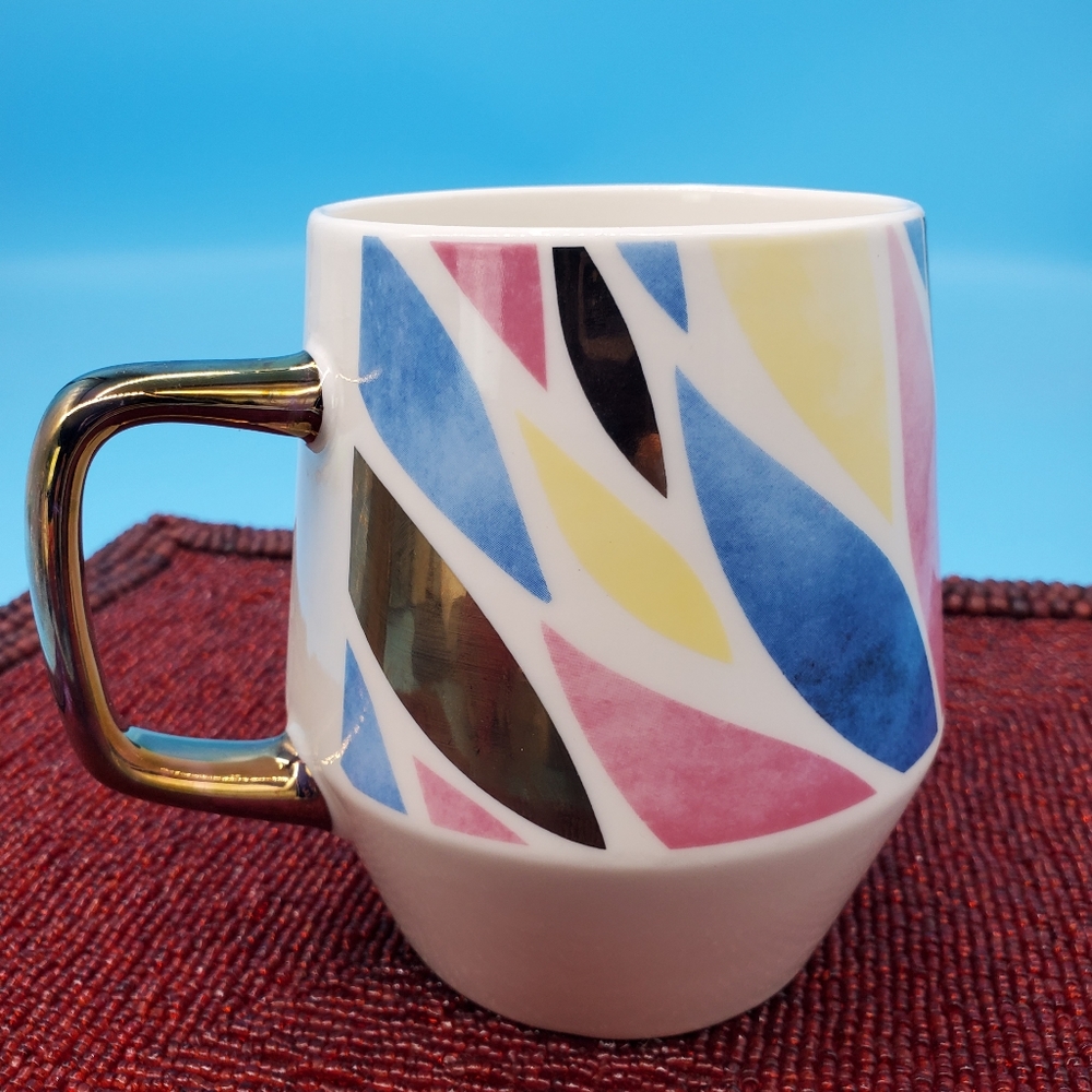 Edible Mug Mother’s Day Gold Handle Leaf Accents 25oz Jumbo Large
